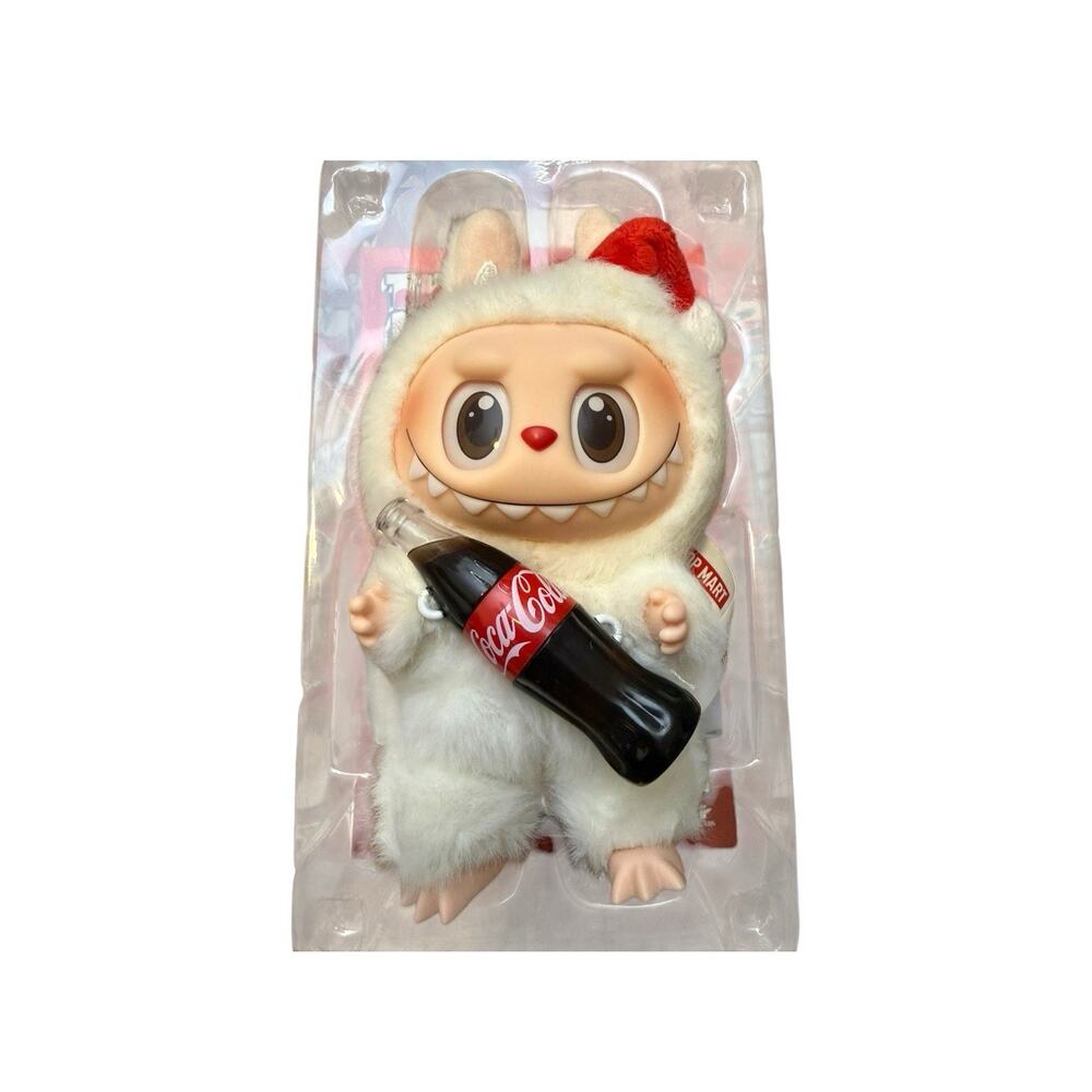 POP MART The Monsters Labubu Coca-Cola Plush Pendant Surprise Shake Authentic - Picture 2 of 4